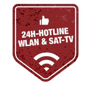 24h-Hotline, WLAN, Sat-TV